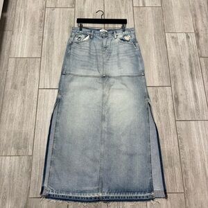 Re/done denim maxi skirt 29